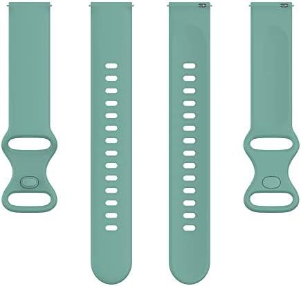 ECSEM 8-пакувања опсези компатибилни за Wyze Watch 47mm замена на зглобовите додатоци Шарена силиконска нараквица за брзо ослободување ленти