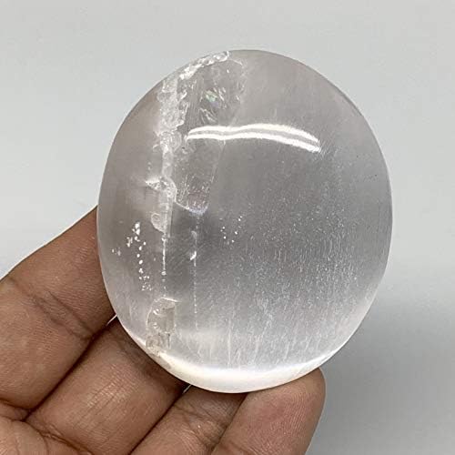 100 грама, 2,4 x2 x1.1 , природен нетретиран селенитски палм-камен кристал, палмстон, енергија од реики, колекционерски, рачно изработен,