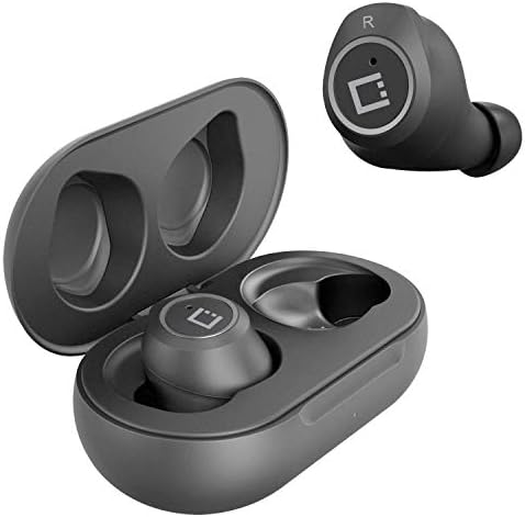 Безжичен V5.2 Bluetooth Earbuds компатибилен со Google Pixel 3 со кутија за полнење за слушалки за уво.