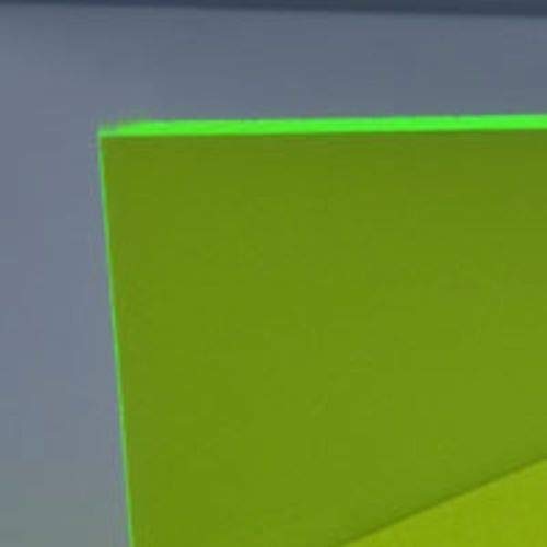 1/8 Зелен неонски флуоресцентен акрилен плексиглас лист 24 x12 фрли 3мм дебела номинална големина АЗМ