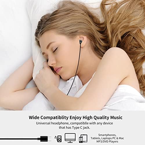 Спиење ушите, ултра меки и мали слушалки за слушалки за спиење со силикони со контрола на јачината на звукот, микрофон, тип Ц,
