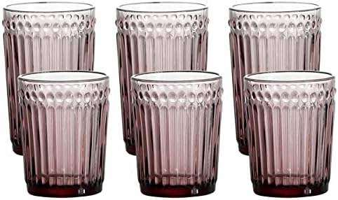 Чаши за пиење гаолинци сет од 6 - вклучително и чаши за виски од 10 мл, очила со високи топки од 13 мл, стаклени садови во боја за вода, сок,