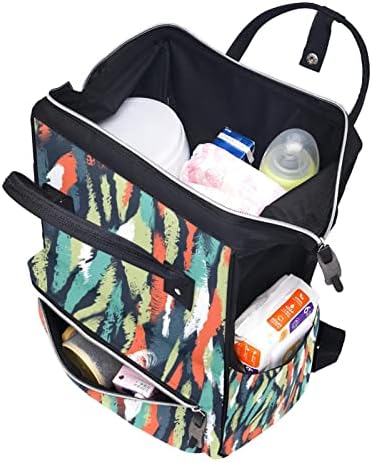 Апстрактна Позадина Торба За Пелени Ранец Торби За Менување Пелени За Бебиња Мултифункционална Торба За Патување Со Голем Капацитет