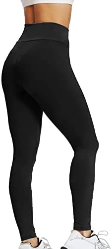 Хеланки со високи половини за жени гест печатеа меки атлетски непроaирни стомачни контролни јога панталони за водење на велосипедска