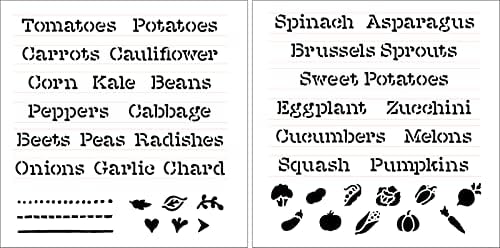 Матрица За Етикета за Зеленчук ЗА Самостојни Градинарски Маркери Од Студиор12-Изберете Големина-Направено | Занаетчиство Во САД &засилувач;