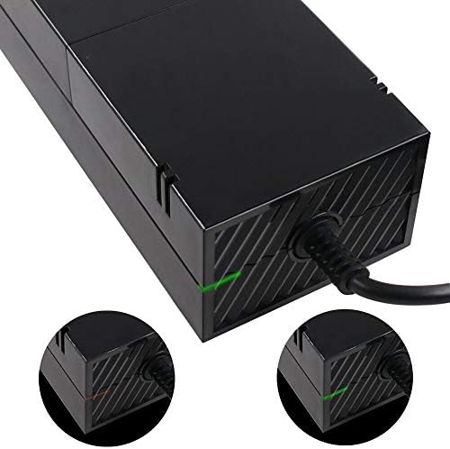 Полнач за замена за напојување Xbox One, замена за адаптер за Xbox AC, кабел за кабел за полнач за полнач, погоден за Microsoft Xbox One