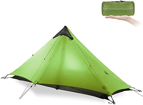 Шатор за ранец со ранец на ултралејт 3-сезонски ранец 1 лице/2 лице кампување шатор, лесен засолниште за кампување Ланшан Ланшан, совршен за кампување,