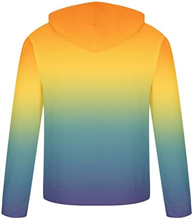 Менс стилски худи кул ладен дизајн графички печати џемпер пуловер со долг ракав, обичен рок рап врвови спортски дуксери