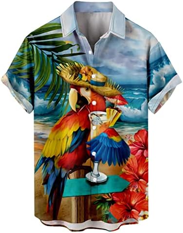 Xxbr 2023 3Д печатење сликарство цветна хавајска кошула мажи жени исклучуваат јака гроздобер улична машка кошули за завиткување