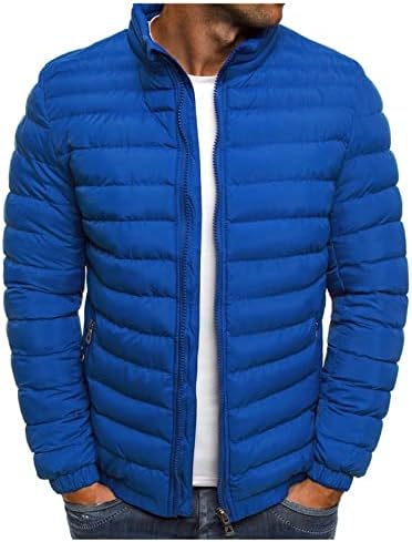 Машки палто ADSSDQ, зимски палта Човекот плус модна кампување со долг ракав со патент со јакна со цврста тежина од средна тежина