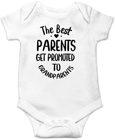 CBTWear Најдобрите родители се промовираат кај бабите и дедовците - Ново внука - Симпатично новороденче едно парче бебешко тело