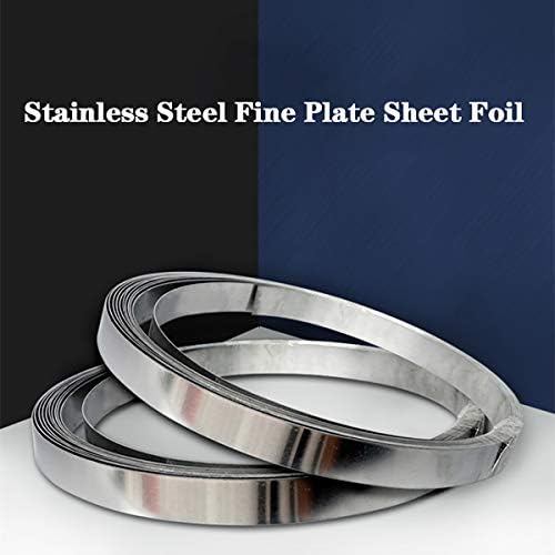 Huangxing - Сребрена 304 Фолија за фини плочи од не'рѓосувачки челик за електронска опрема прецизна машинерија Делови ширина од 15мм