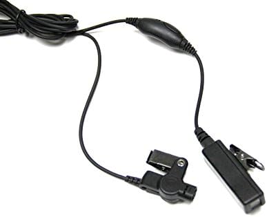 MaximalPower FBI слушалки за слушалки за радио надзор со 2 пински приклучок и приклучок од 3,5 мм за радио Кенвуд и телефони со засилен кабел