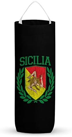 Сицилијанско Знаме Торба За Намирници Што Може Да Се Перат Организаторски Диспензери Со Висечка Јамка За Складирање Кеси За Ѓубре За Купување