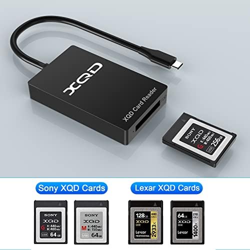 USB C XQD Читач На Картички, 5gbps Тип C XQD Читач На Мемориски Картички Компатибилен Со SONY G/M Серија USB МАРК XQD Картичка, Lexar