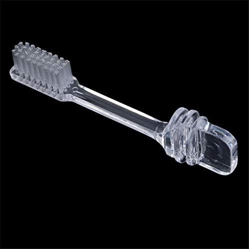 Hsakess преклопна четка за заби пластична про transparentирна четка за заби мека коса цврста боја заби четка