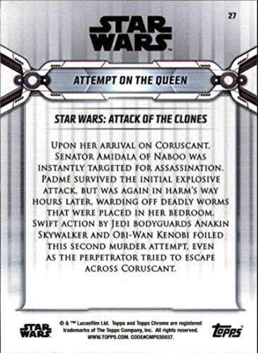2019 Топс Хром Војна На Ѕвездите Наследство 27 Обид На Кралицата Тргување Картичка