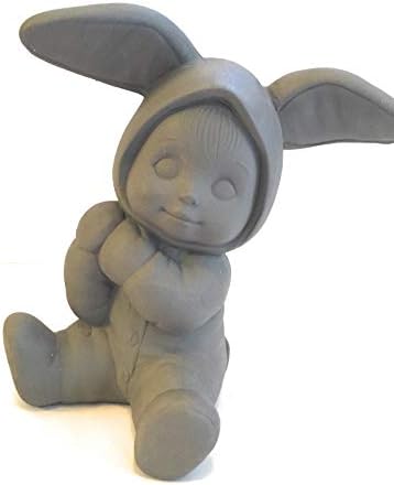 Керамички Бисквит Забава За Сликање Новороденче Во Костим За Зајаче