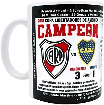 Gio Gifts River Plate 2018 Futbol Soccer Campeon, Аргентина кафе кригла/чај/чаша сувенир
