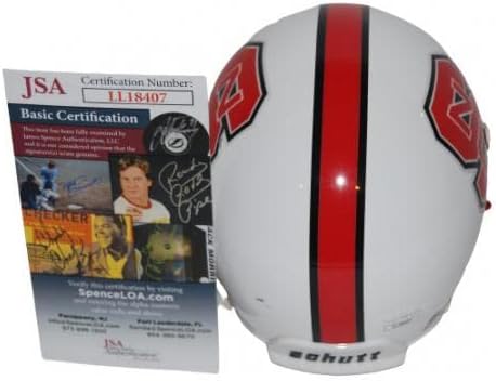 МАЈК ГЛЕНОН потпиша мини фудбалски шлем JSA LL18407 - Автограм Колеџ Шлемови