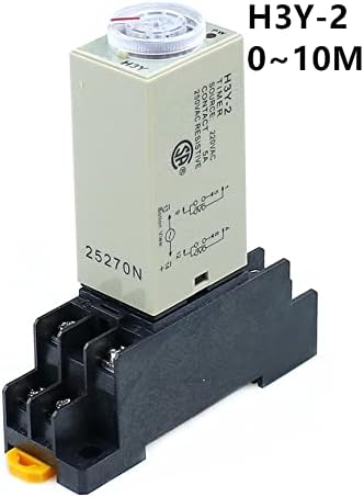 NYCR H3Y-2 0-10M напојување на тајмер за реле за одложување DPDT 8pins Напон: 220V 110V 24V 12V