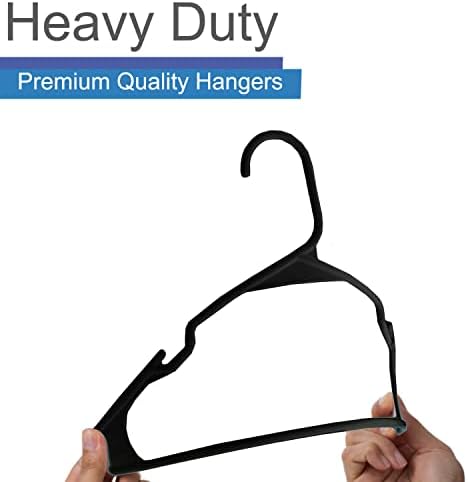 Хешберг пластични изречени закачалки за заштеда на простор за заштеда на тубуларна облека, стандардна големина идеална за секојдневна