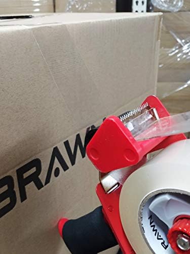 Brawn 2,0 Mil со висока јачина на лента за пакување, 6 ролни x 55 јарди, ширина од 2 инчи за пакување, запечатување на картон и испорака