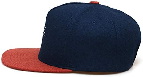 Под -контролирана боја блок во боја на рамна облога капаче за прилагодлива унисекс извезена капа