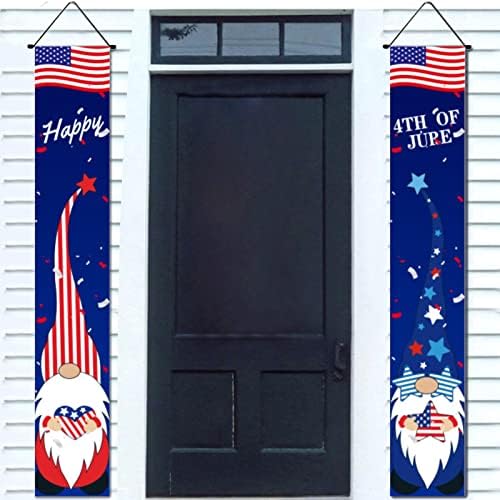 Голем Божиќен украс Ден на независност на Денот на декорацијата за празници за празници за забави Врата завеса виси знаме тремот Пендиран