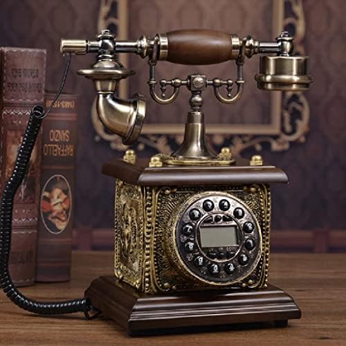 DLVKHKL Класичен антички телефонски гроздобер телефон фиксиран телефон