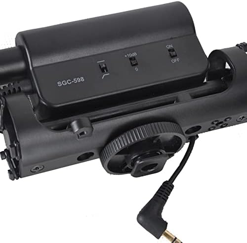 Само ЕЛАКС SGC-598 Интервју за фотографија за интервју за снимање на микрофон кардио-пушка кондензатор микрофон за Nikon Canon DSLR камера