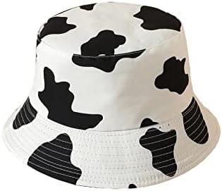 Вердуза женска крава печати корпа капа за патувања за риболов капа на плажа на плажа