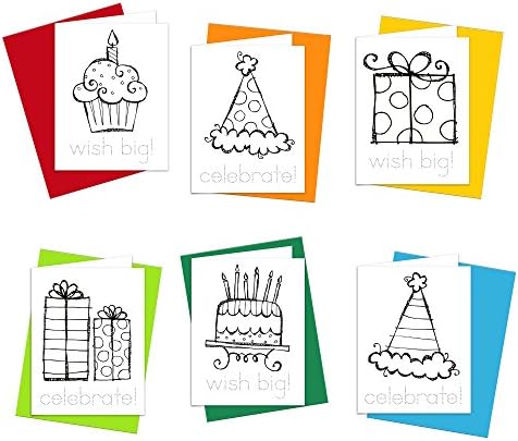 Картички за боење: сет од 6 картички за деца да ги обојат и вежбаат пишување букви - сите честитки за повод рециклирани и направени во