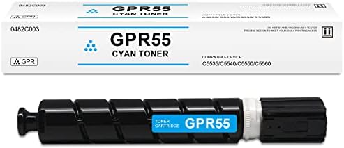 CPR-55 цијан тонер кертриџ компатибилен за Canon GPR55 0482C003 за ImagerUnner Advance C5535I C5540I C5550I C5560I печатач