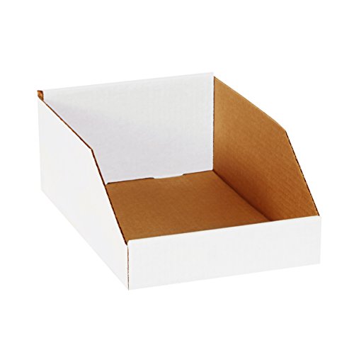 Кутии Брз BFBINMT812 Отворени Кутии За Отпадоци, 8 x 12 x 4 1/2, Бело