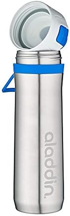 Активна активна хидратација на не'рѓосувачки челик изолирано шише со вода, сина, 0,6 литар