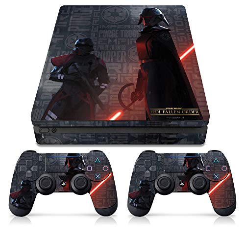 Контролер опрема официјално лиценциран Војна на Starвездите edеди: Паднато ред - „Империја распрскува“ PS4 тенок конзола и контролор кожа - PlayStation