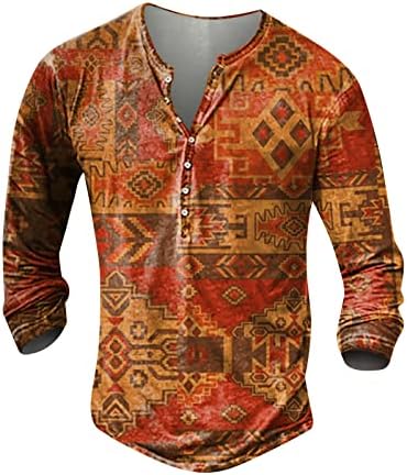 Постелни кошули за мажи за мажи со долг ракав и извезена модна маица пролет и есенски долги ракави печатени пуловер