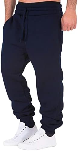 Менс џогер панталони големи и високи, машки панталони класични вклопуваат џебни влечења цврсти џогери со џогери лабава салата