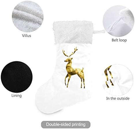 Божиќни чорапи на Пимилагу Божиќно Елк 1 Пакет 17,7 , виси чорапи за Божиќна декорација