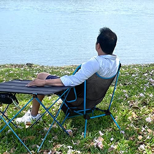 Г4фри за преклопување столчиња за кампување, ултралејт компактен ранец за преклопување столици за тревници со тревници тешки