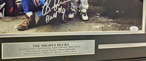 Моќните патки на патки потпишаа автограмирани со фото 16x20 врамени 9 SIGs JSA - Автограмирани фотографии од NHL