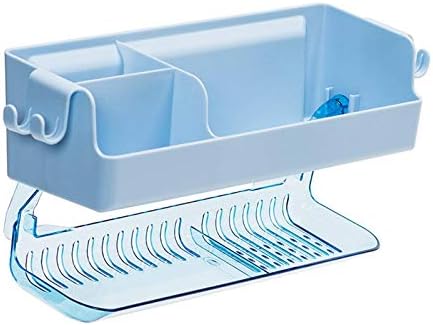 Двоен слој за бања Saxtzds, решетката за складирање на wallидови, монтирани од wallидови, дренажа, кујна кујна пластична кутија за складирање