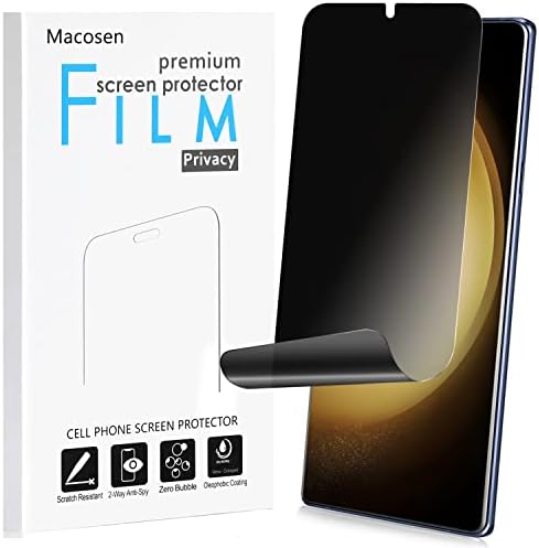 Macosen Galaxy S23 5G Заштитник На Екранот За Приватност Поддршка Отпечаток Од Прст Отклучување Случај Пријателски Флексибилни Tpu