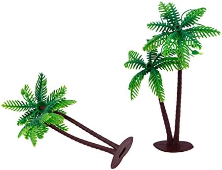 Bitray Модел Тропски Дрвја Кокос Палма Модел Вештачки Дрвја Сценографијата Пејзаж Сценографијата Пластични Дрво-4 парчиња