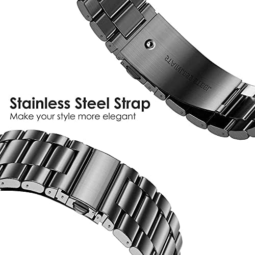 Компатибилен за Google Pixel Watch Watch Band Прилагодлив нараквица од не'рѓосувачки челик за Google Pixel Watch Watch Smart Watch