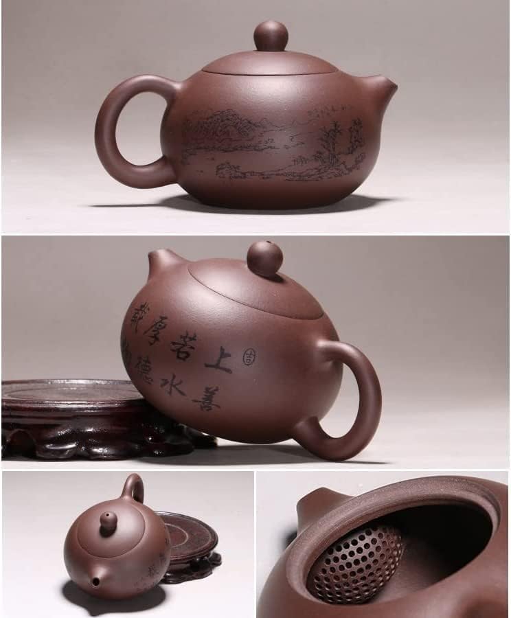 Современи чајници чај сад виолетова глина чајник за убавина котел сурова руда рачно изработена чај сет чајници