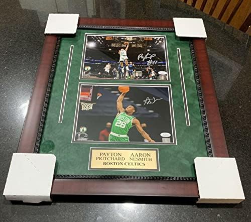 Арон Несмит Пејтон Причард потпиша 8х10 врамена фотографија Бостон Селтикс ЈСА - Автограмирани НБА фотографии