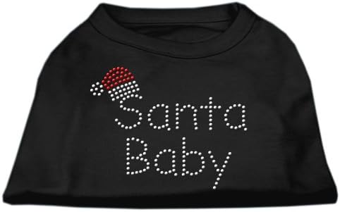 Дедо Мраз бебето ринестон кошула црна xs