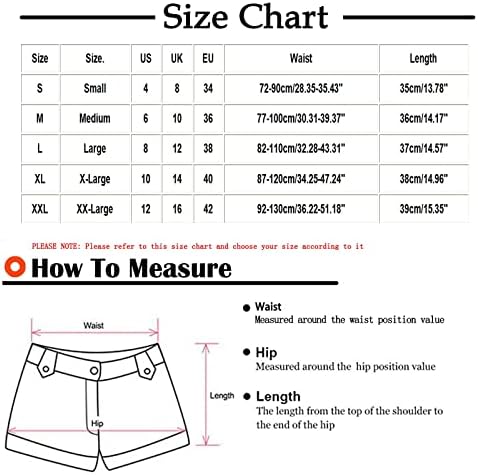 4 -ти јули шорцеви за жени со џебови 3D Star Star Stripe USA Print Sharts Sharts Casual Clathstring Paist Band Shart Pants